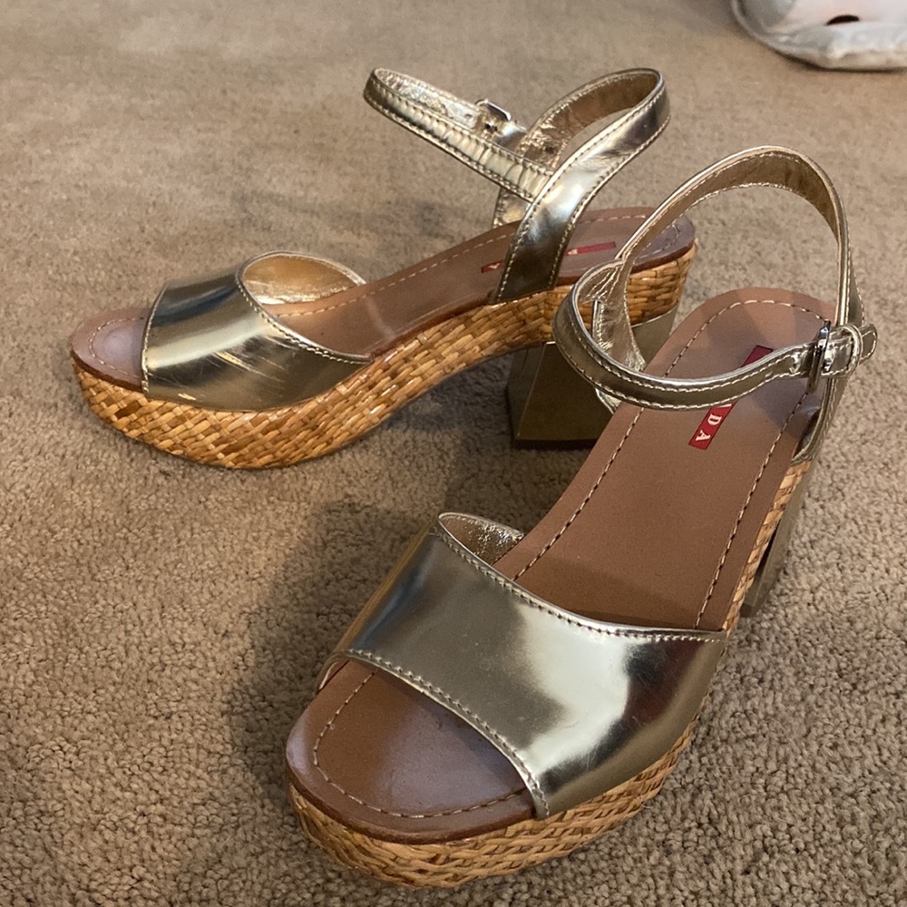 Prada Wedge Sandals